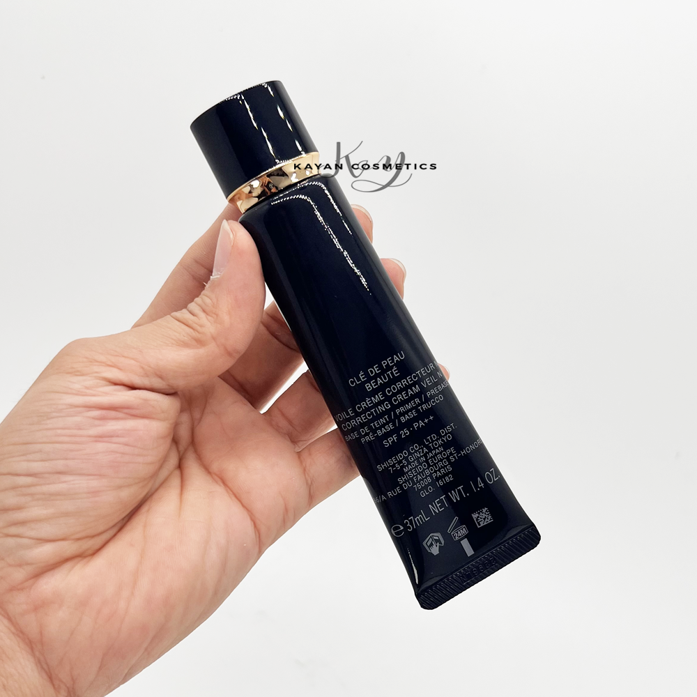 包順豐 日本 cle de peau Beaute CPB肌膚之鑰 長管滋潤妝前隔離乳遮瑕控油養膚均勻膚色持久控油黑管隔離VOILE CREME CORRECTEUR
 CORRECTING CREAM VEIL
SPF 25PA+ 37ml