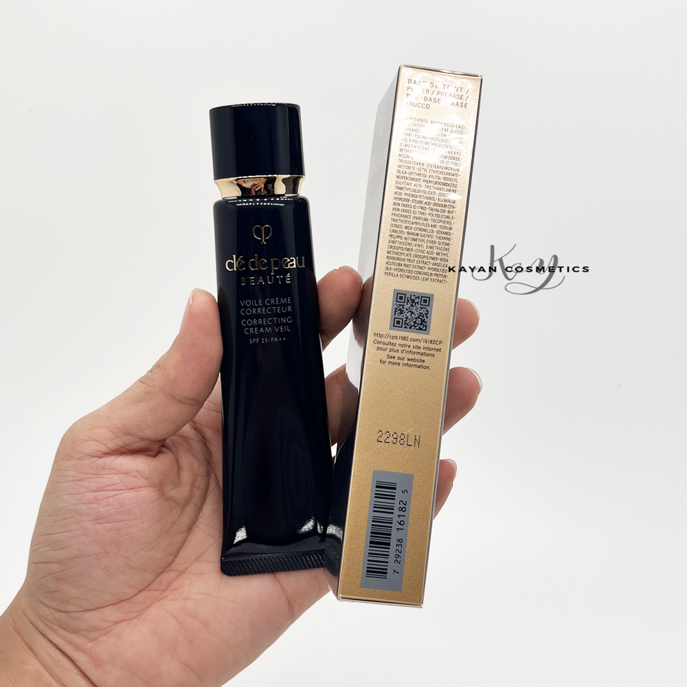 包順豐 日本 cle de peau Beaute CPB肌膚之鑰 長管滋潤妝前隔離乳遮瑕控油養膚均勻膚色持久控油黑管隔離VOILE CREME CORRECTEUR
 CORRECTING CREAM VEIL
SPF 25PA+ 37ml