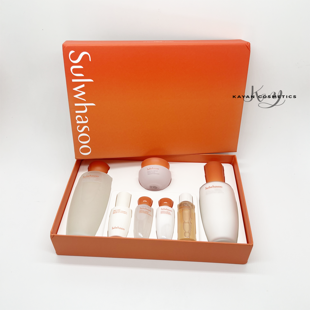 包順豐 雪花秀 Sulwhasoo 滋盈滋陰水乳兩件套裝套盒 去黃保濕提亮