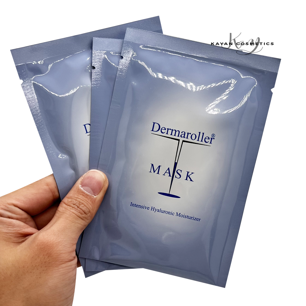 原廠正貨 包順豐！德國 Dermaroller玻尿酸面膜10片敏感修護補水 IntensiveHyaluronic Moisturizer MASK。高濃度玻尿酸原液保濕修護蠶絲面膜十片裝 面部緊緻