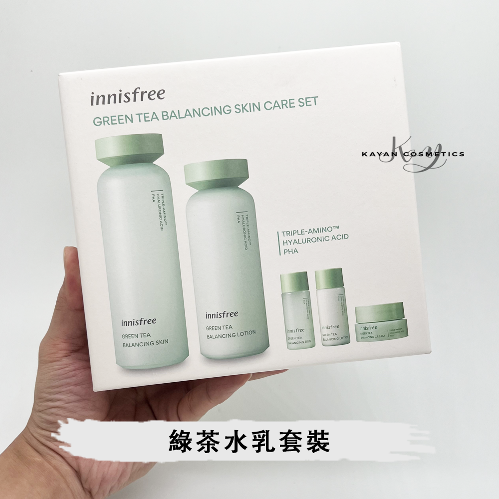 包順豐 韓國 innisfree 悅詩風吟綠茶水乳套裝護膚品套盒學生男女
補水保濕 GREEN TEA BALANCING SKIN GREEN TEA BALANCING LOTION