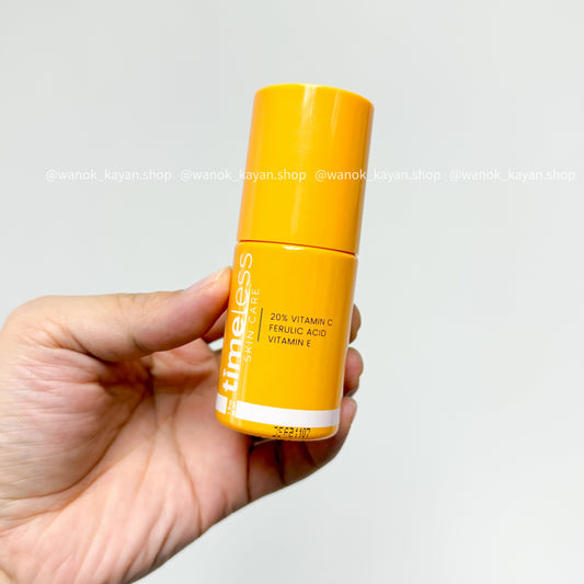 25年產 包順豐 美國 Timeless 20%VC 去淡化痘印CEF抗氧化阿魏酸精華液30ml 20% VITAMN C FERULIC ACID VITAMIN E C20複合煥白精華 VC 20%CEF精華液 阿魏酸 20%