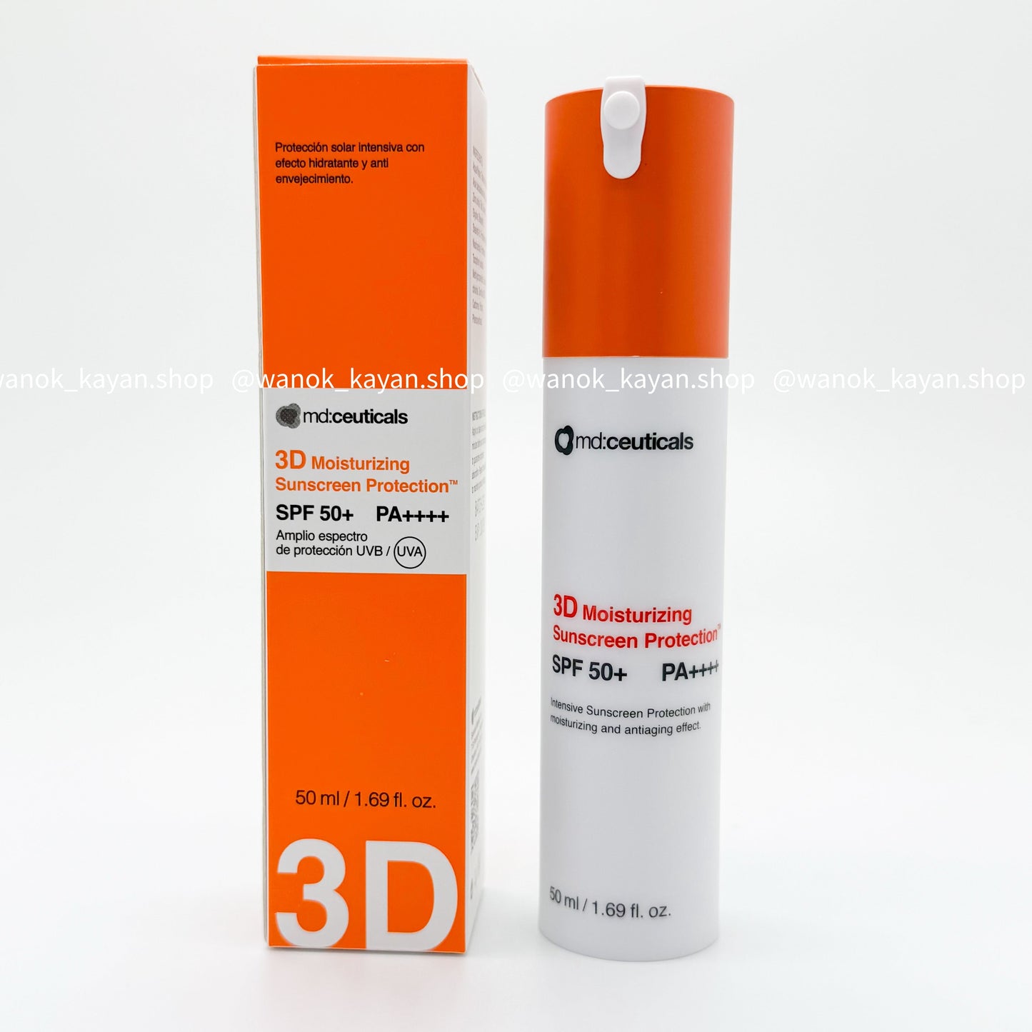 10/29日期英國 md:ceuticals 3D純物理防曬霜 SPF50+50ml   mdceuticals 全物理抗氧防曬霜 3D Moisturizing Sunscreen Protection SPF50+ md ceuticals